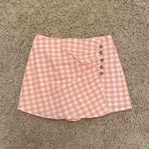 checker skort